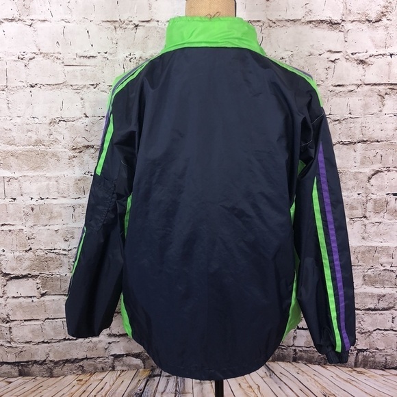CB Carolina Bay Blue/ Green Rain Jacket Size Large - Picture 3 of 10